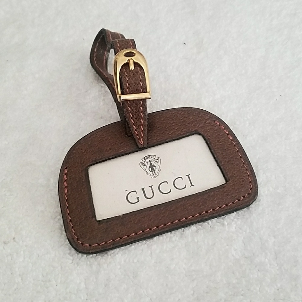Vintage Gucci Luggage Bag tag